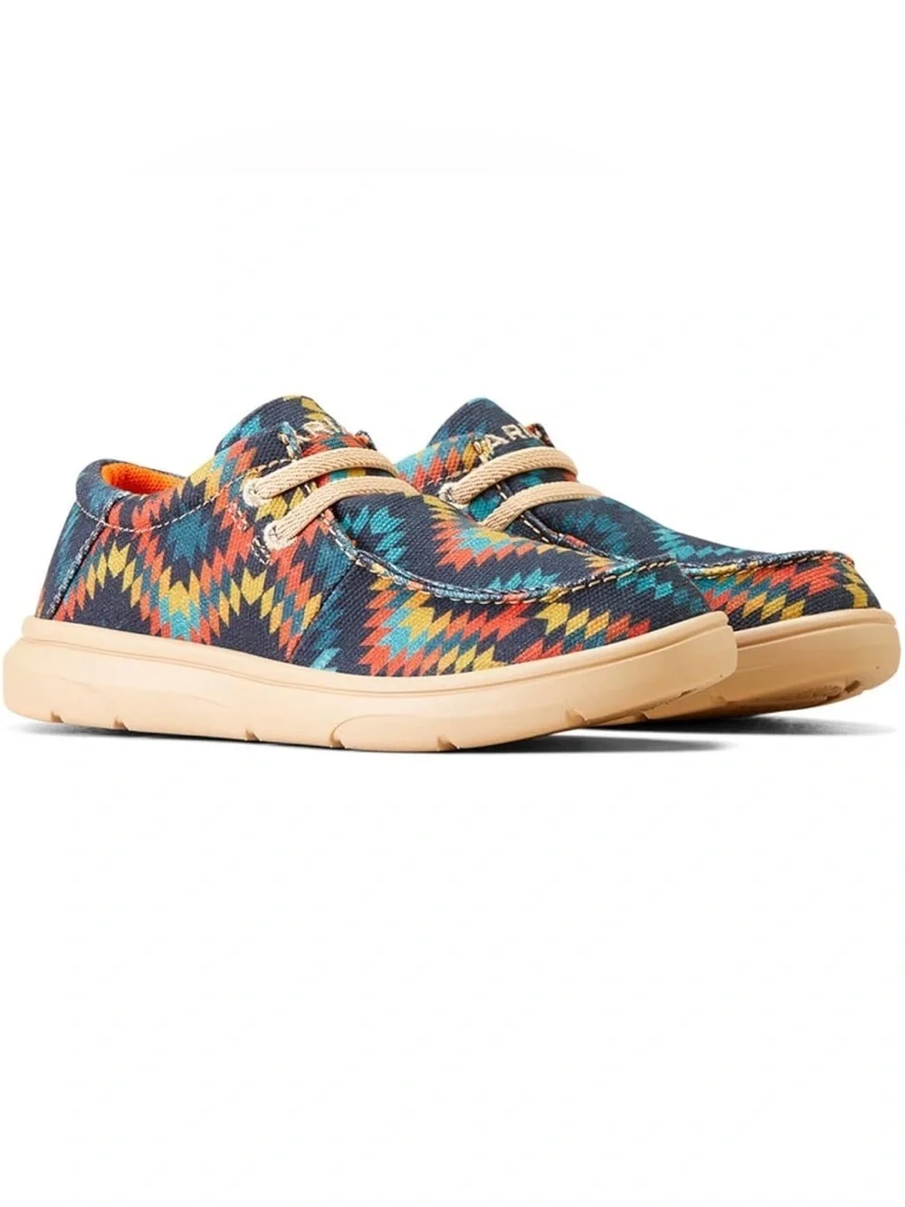 New Ariat Kids' Multicolor Aztec Slip-On Shoes Hilo New with tags size 3